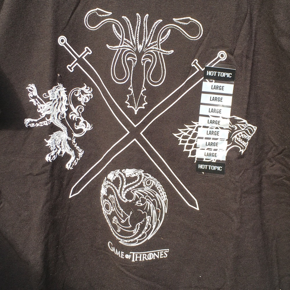 Game of Thrones Houses T-shirt LG - Picture 4 of 6